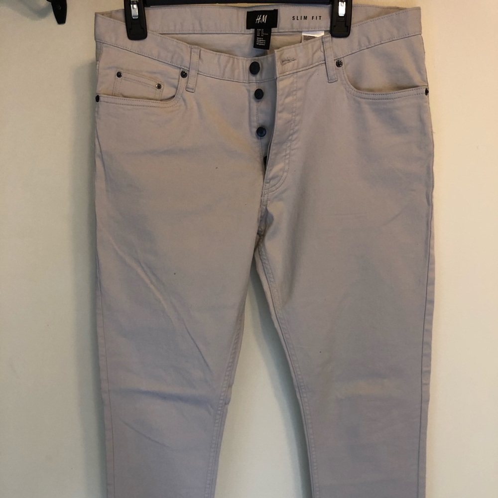 H&M - Men’s Twill Slim Pant - 32